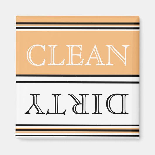 Moderne Pfirsichgeschirrspülmaschine Geschirrspüle Magnet (Vorne)