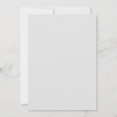 Moderne Pfirsichhochzeiten Einladung (Rückseite)
