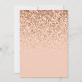 Moderne Pfirsichtypografie 21 Geburtstag (Rückseite)