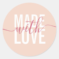 Moderne pfirsichweiße Schrift aus Liebe