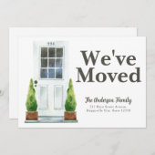 Moderne Pflanze an der weißen Front bewegen sich Ankündigung (Vorne/Hinten)