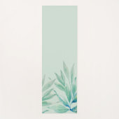Moderne Pflanze des blauen Ozeans Wasserfarbe Yogamatte (Vorderseite)