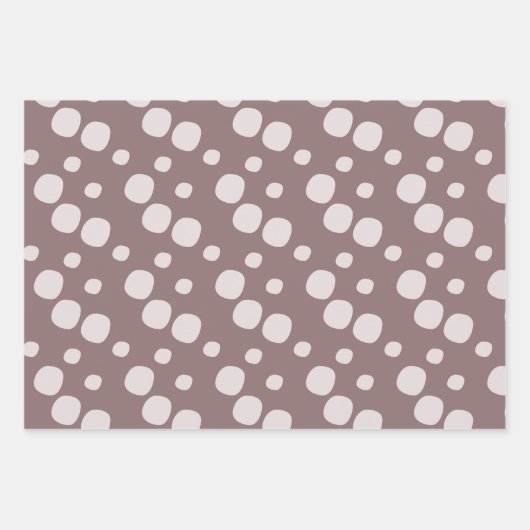 Moderne Pflanze Macrame Holdot Muster Geschenkpapier Set (Vorderseite 3)