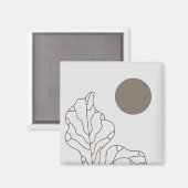 Moderne Pflanze Magnet (Vorderseite/Rückseite)