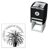 Moderne Pflanze Pot Botanical Library Books Ex Lib Permastempel (Beispiel)