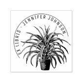 Moderne Pflanze Pot Botanical Library Books Ex Lib Permastempel (Design)