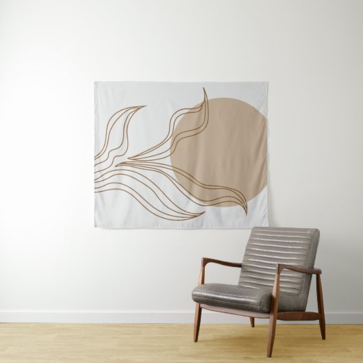 Moderne Pflanze Wandteppich (Beispiel (Horizontal))