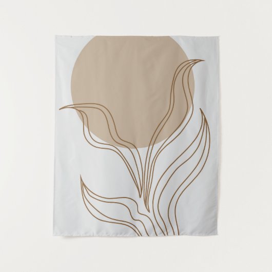 Moderne Pflanze Wandteppich (Vorderseite)