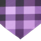 Moderne Pflaume Lila Kariertes Muster Große Tablet Tischdecke (Schrägansicht)