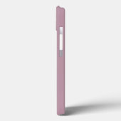 Moderne Pflaume-Rose-Blush-Initialen minimalistisc Case-Mate iPhone Hülle (Rückseite / Links)