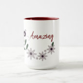 Moderne Phantastische Blumen Tasse (Zentrum)