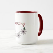 Moderne Phantastische Blumen Tasse (VorderseiteRechts)