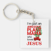 Moderne PHANTASTISCHE PFLANZE MAMA LIEBEN JESUS Schlüsselanhänger (Vorderseite)