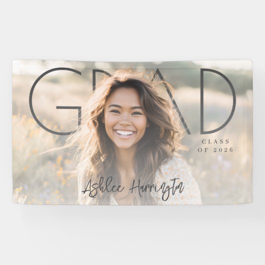 Moderne PhotoPop-Abschlussfeier Banner (Horizontal)
