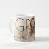 Moderne PhotoPop-Abschlussfeier Kaffeetasse (Vorderseite Links)