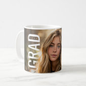 Moderne PhotoPop-Abschlussklasse Kaffeetasse (Vorderseite Links)
