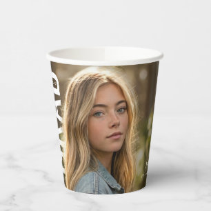 Moderne PhotoPop-Abschlussklasse Pappbecher