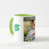 Moderne PhotoPop-Collage-Abschlussfeier Tasse (Vorderseite Links)