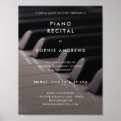 Moderne Piano-Erwägung Concept-Fotovorlage Poster (Vorne)