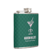 Moderne Pickleball- & Prosecco-Junggesellinnen-Abs Flachmann (Rechts)