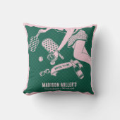 Moderne Pickleball- & Prosecco-Junggesellinnen-Abs Kissen (Vorderseite)
