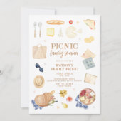 Moderne Picnic Family Wiedersehen Einladung (Vorderseite)