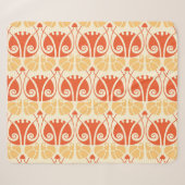 Moderne Pilze: Trendiges Muster Sherpadecke (Vorderseite (Horizontal))