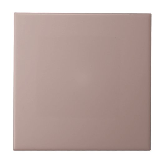 Moderne Pilzrosa Einfarbige Farbe Fliese (Vorderseite)