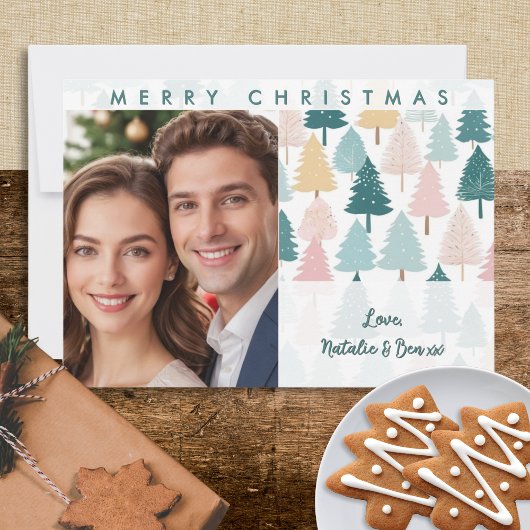 Moderne Pinienbäume Foto Weihnachten