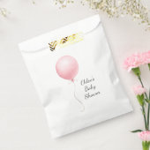 Moderne Pink Balloon Girl Babydusche Geschenktütchen (Versiegelt)