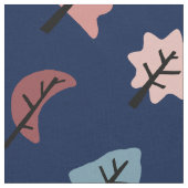 Moderne Pink Blue Cookie Tree Muster Urlaub Stoff (Nahaufnahme)