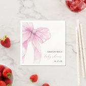 Moderne Pink Bow Babydusche Serviette (Beispiel)