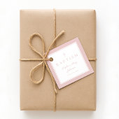 Moderne Pink Danke Mädchen Taufe Geschenkanhänger