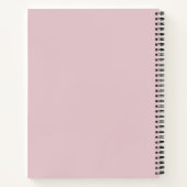 Moderne Pink „Fa La La“ Multi-Foto Notizblock (Rückseite)