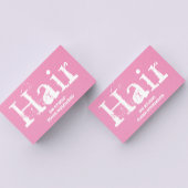Moderne Pink Fairdresser Business Card Visitenkarte