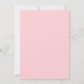 Moderne Pink Gingham Baby Dusche Einladung (Rückseite)