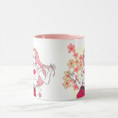 Moderne Pink Girl Boss Tasse (Zentrum)