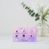 Moderne pink Girl Gradient Candle Care Business Ca Visitenkarte (Stehend Vorderseite)