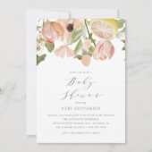 Moderne Pink Lemonade Frühjahrsdusche Einladung (Vorderseite)