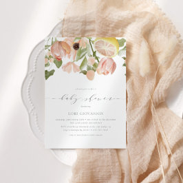 Moderne Pink Lemonade Frühjahrsdusche Einladung