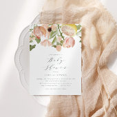 Moderne Pink Lemonade Frühjahrsdusche Einladung