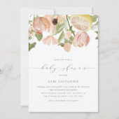 Moderne Pink Lemonade Frühjahrsdusche Einladung (Vorderseite)