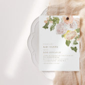 Moderne Pink Lemonade Summer Kariert Baby Dusche Einladung