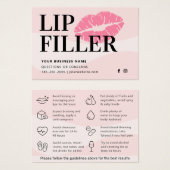 Moderne Pink Lip Filler Aftercare Instructions Car (Vorne & Hinten)