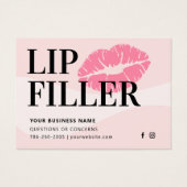 Moderne Pink Lip Filler Aftercare Instructions Car (Vorderseite)