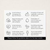 Moderne Pink Lip Filler Aftercare Instructions Car (Rückseite)