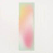 Moderne Pink Mint Pastel Ombre Gradient Fitness Yogamatte (Rückseite)