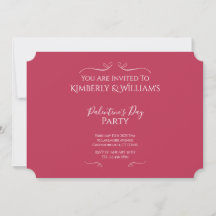 Moderne Pink Palentinstag-Party