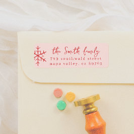 Moderne pink & Red Whimsisischer Weihnachtsschneef