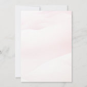 Moderne Pink- und Blue-Spanisch-Geschlechterdarste Einladung (Rückseite)